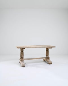 20th Century Belgian Oak Dining Table