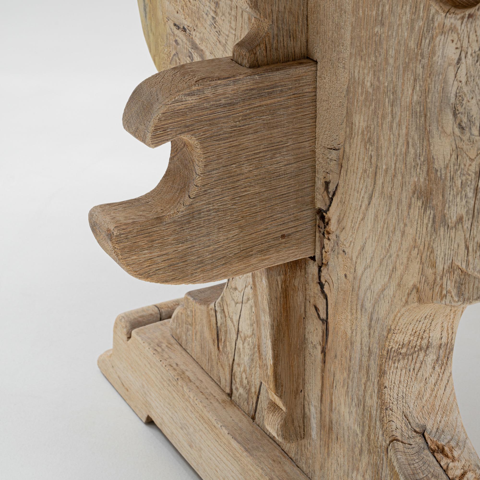 20th Century Belgian Oak Dining Table 5