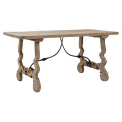 20th Century Belgian Oak Dining Table