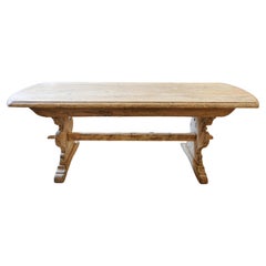 20th century Belgian Oak Monastery Table