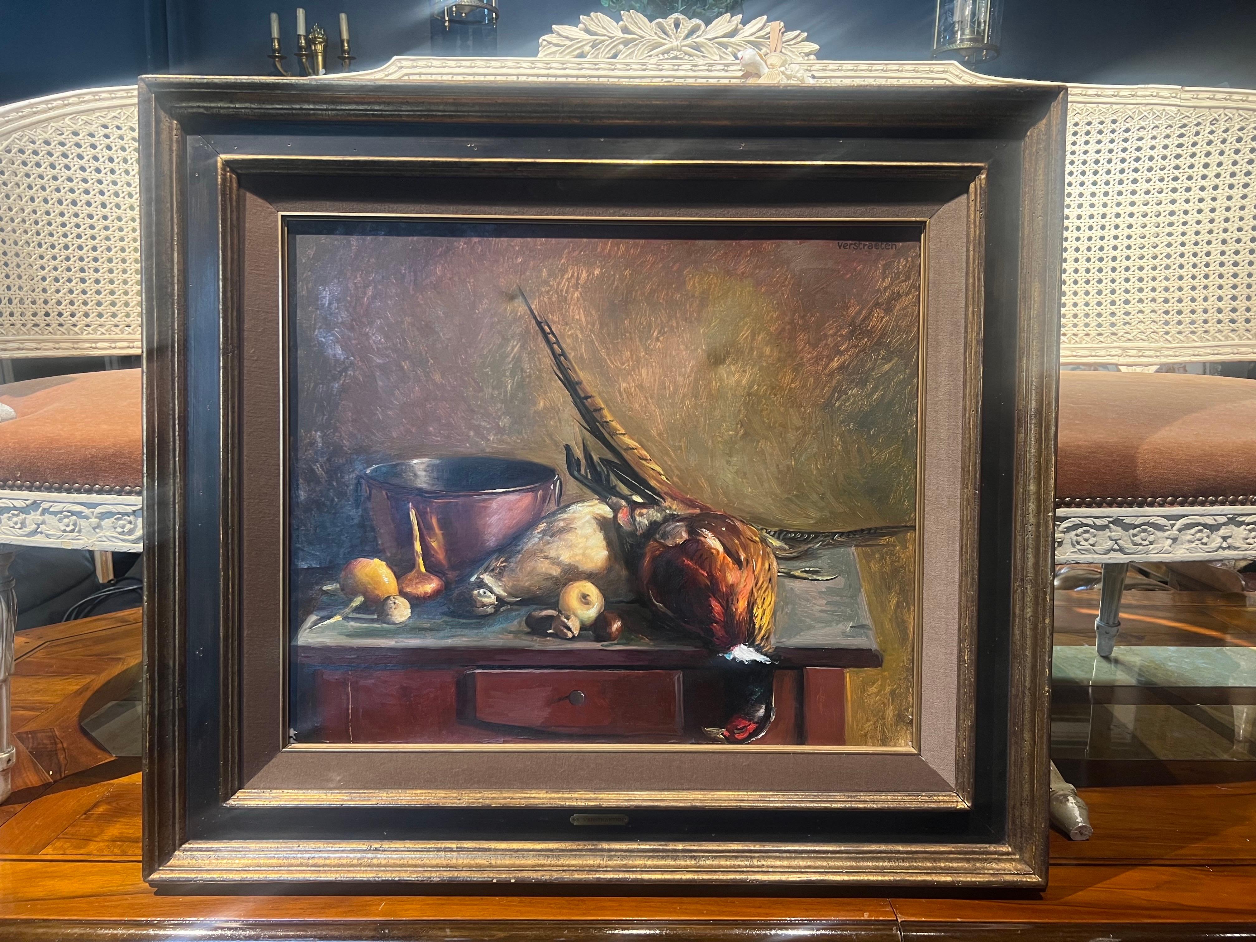 20th Century Belgian Oil on Canvas by Raymond Verstraeten 1874-1947 In Good Condition For Sale In Sofia, BG