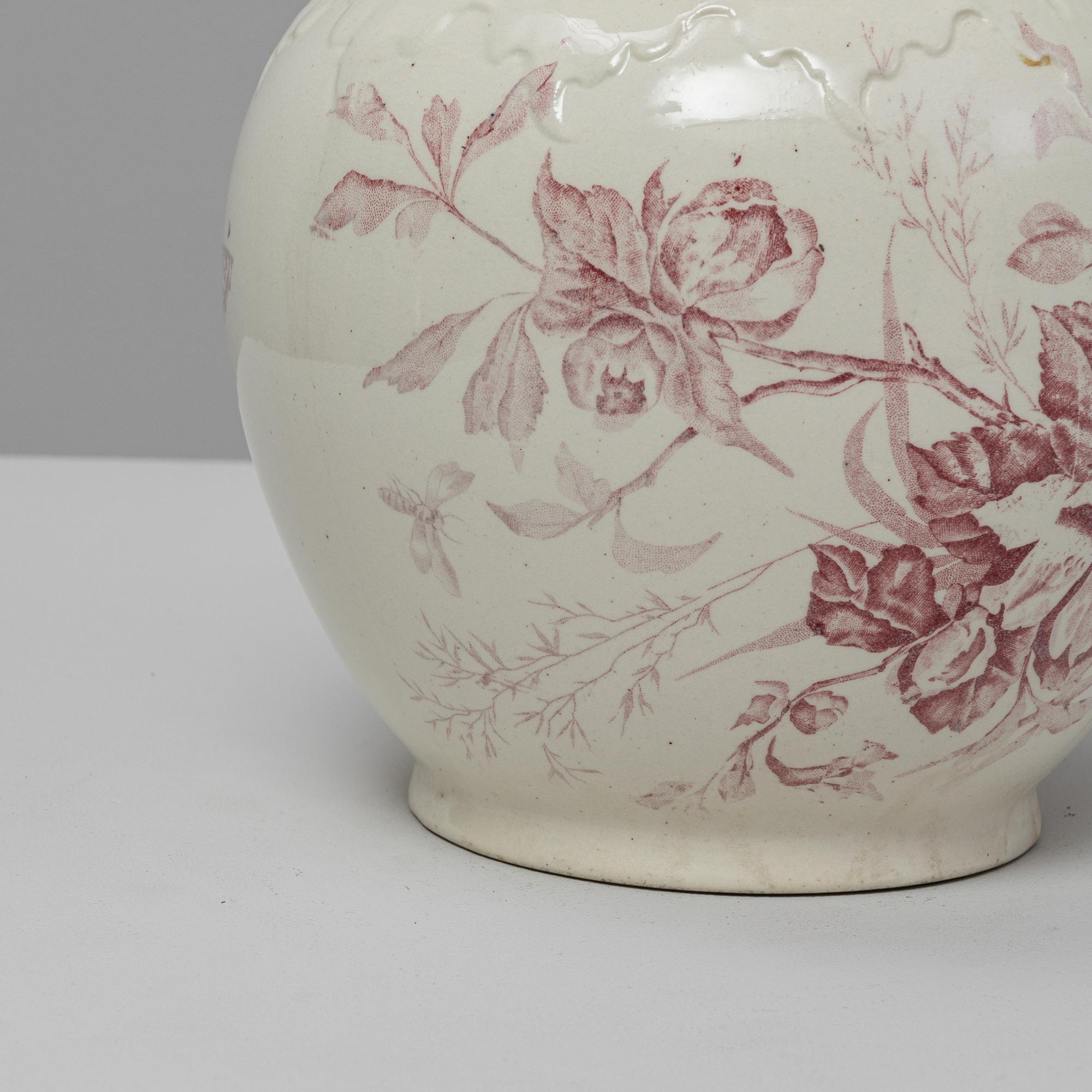 Pichet en céramique chinoise rouge belge du 20e siècle en vente 3