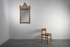 20th century Belgian Rococo-Venetian Mirror in Gilded Wood