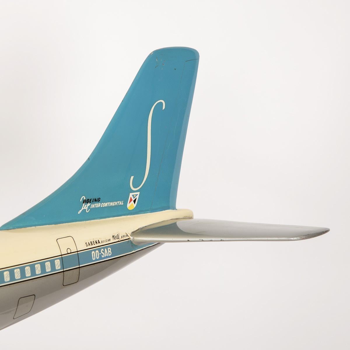 20th Century Belgian Sabena Airline Aluminium Airplane Model 6