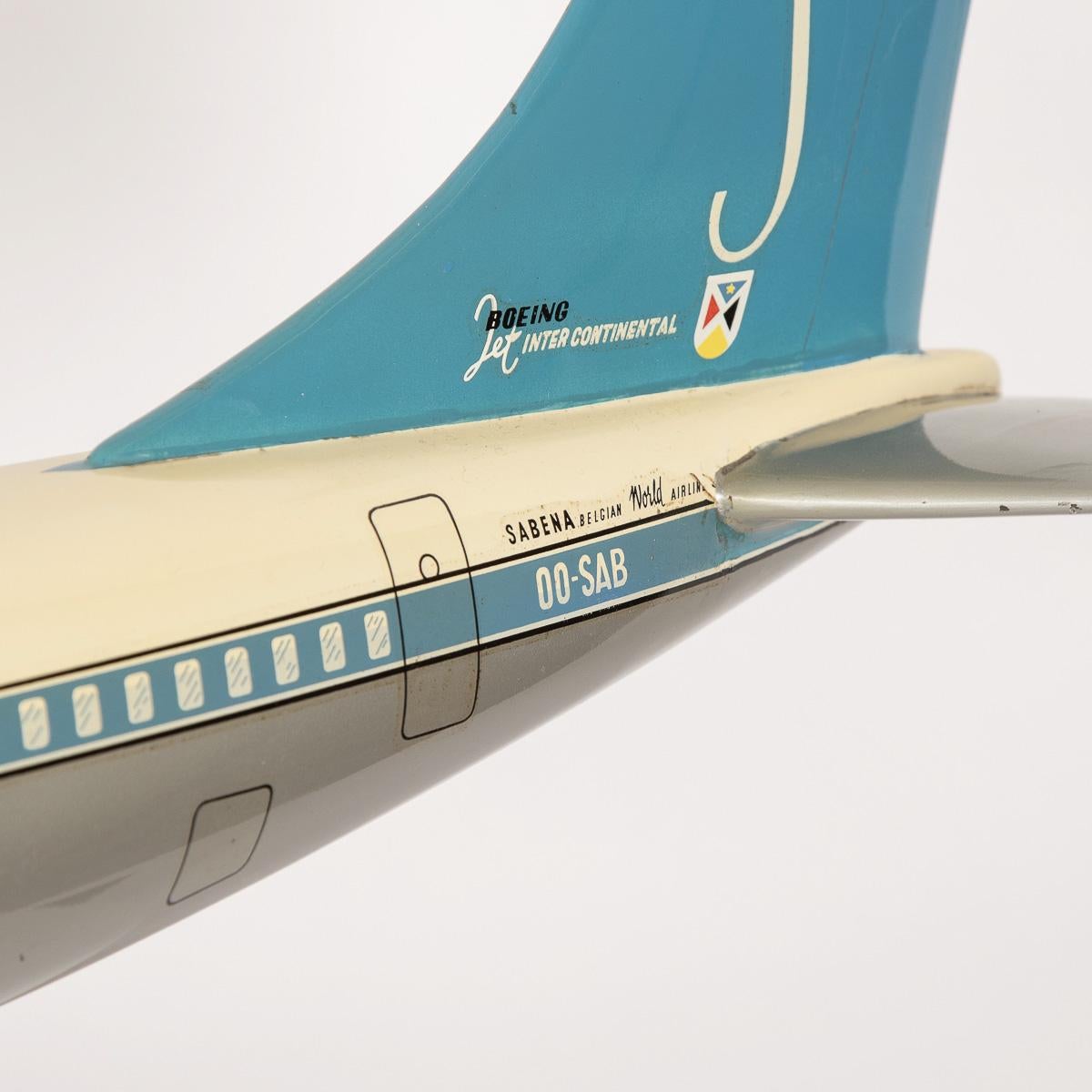 20th Century Belgian Sabena Airline Aluminium Airplane Model 7
