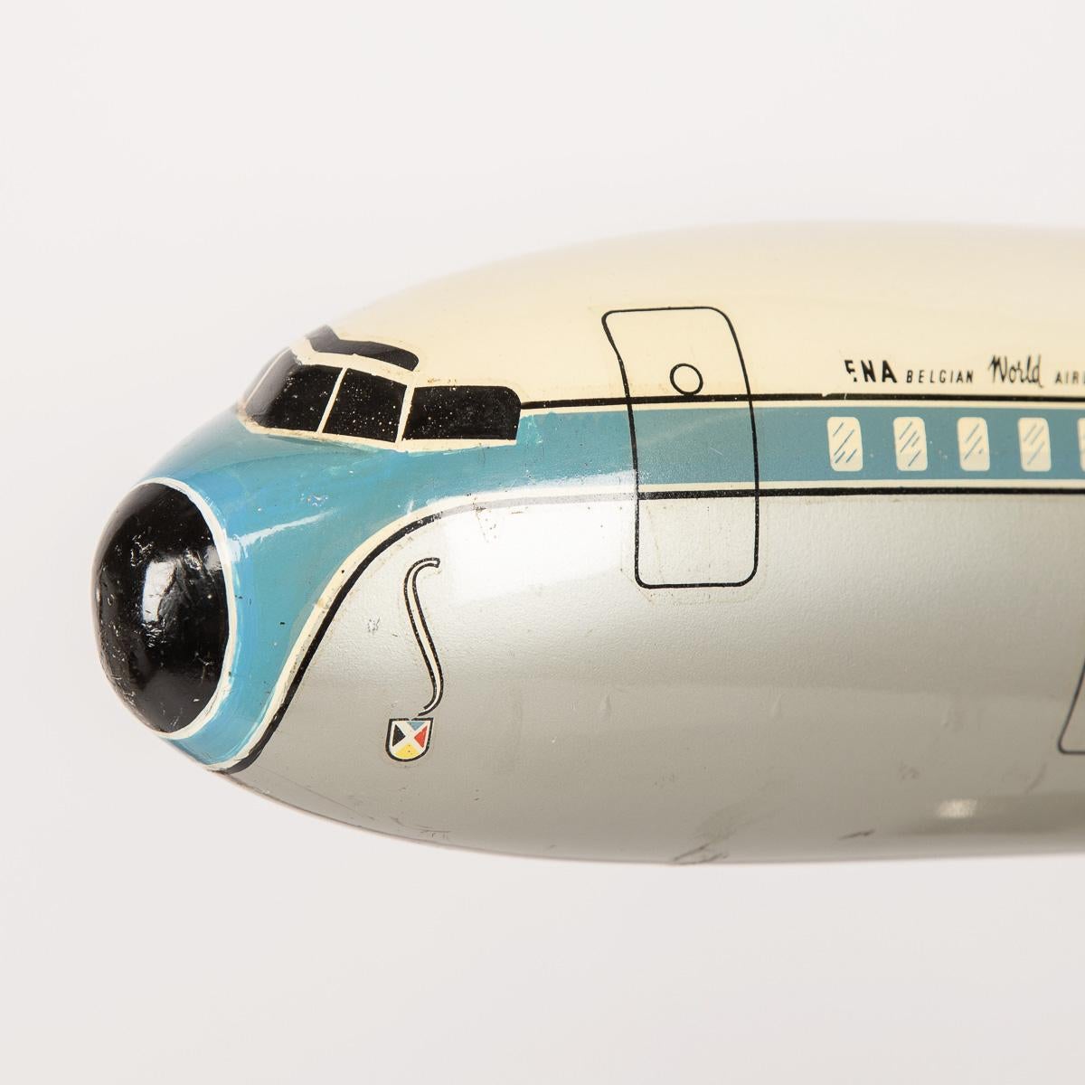 20th Century Belgian Sabena Airline Aluminium Airplane Model 1