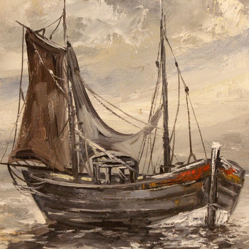 Huile sur toile impressionniste belge du 20ème siècle, 1960 en vente 8