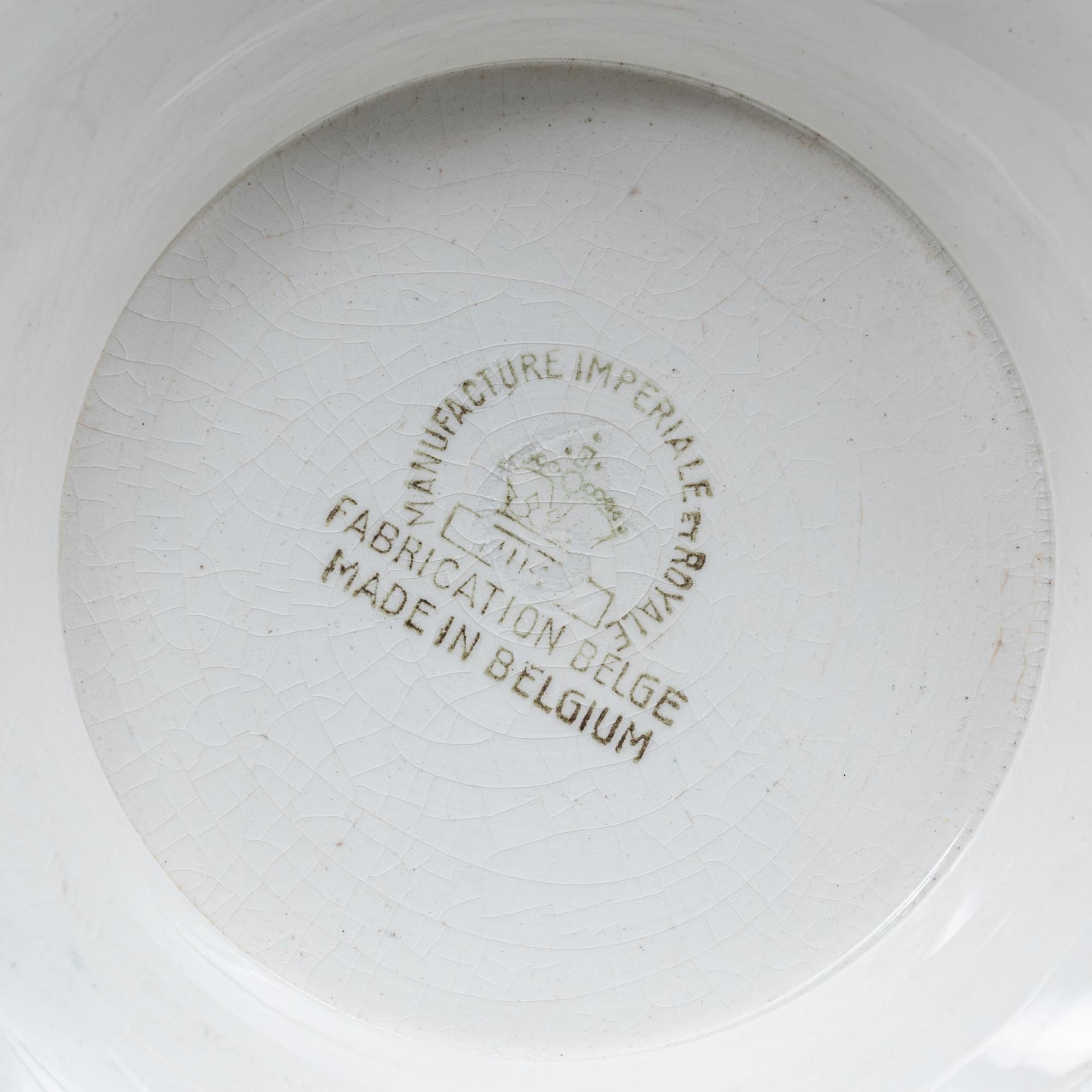 Soupière en porcelaine avec couvercle, édition spéciale belge du 20e siècle en vente 6