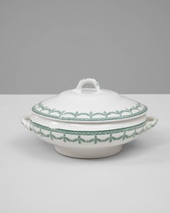 20th Century Belgian Special Edition Porcelain Tureen with Lid