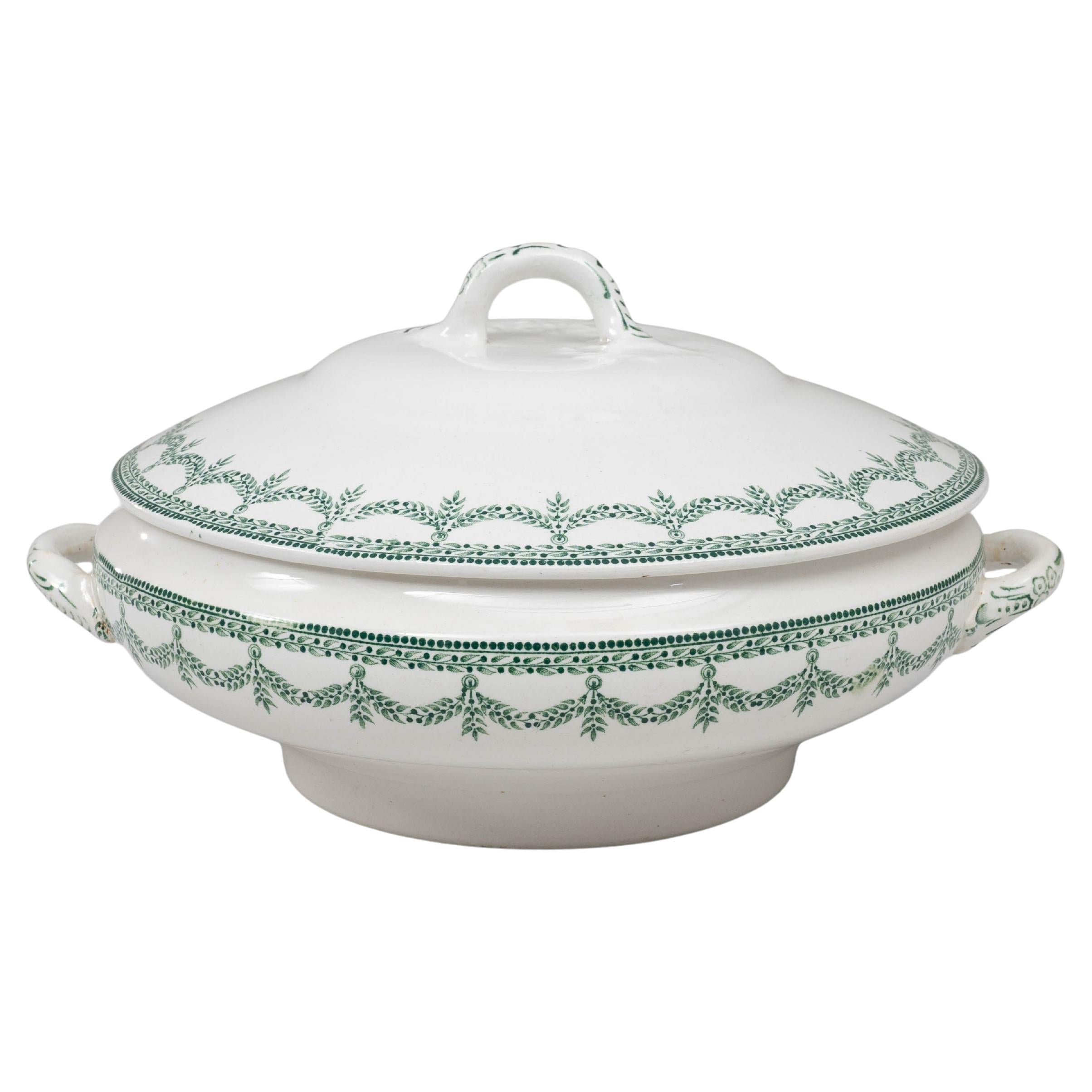 Soupière en porcelaine belge du 20e siècle, édition spéciale, avec couvercle