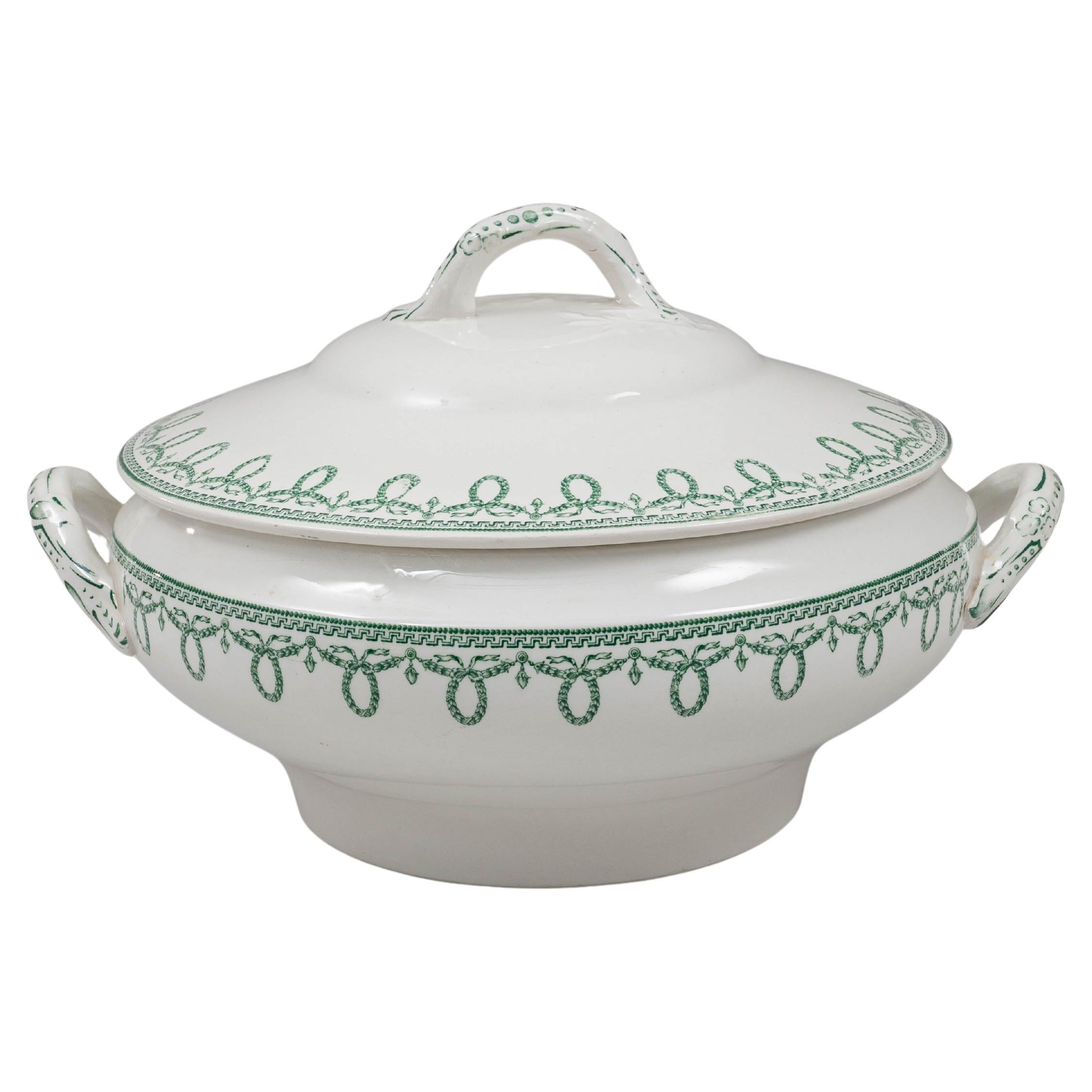 Soupière en porcelaine avec couvercle, édition spéciale belge du 20e siècle