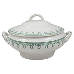 20th Century Belgian Special Edition Porcelain Tureen With Lid