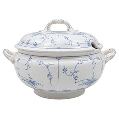 20th Century Belgian Special Edition Porcelain Tureen With Lid