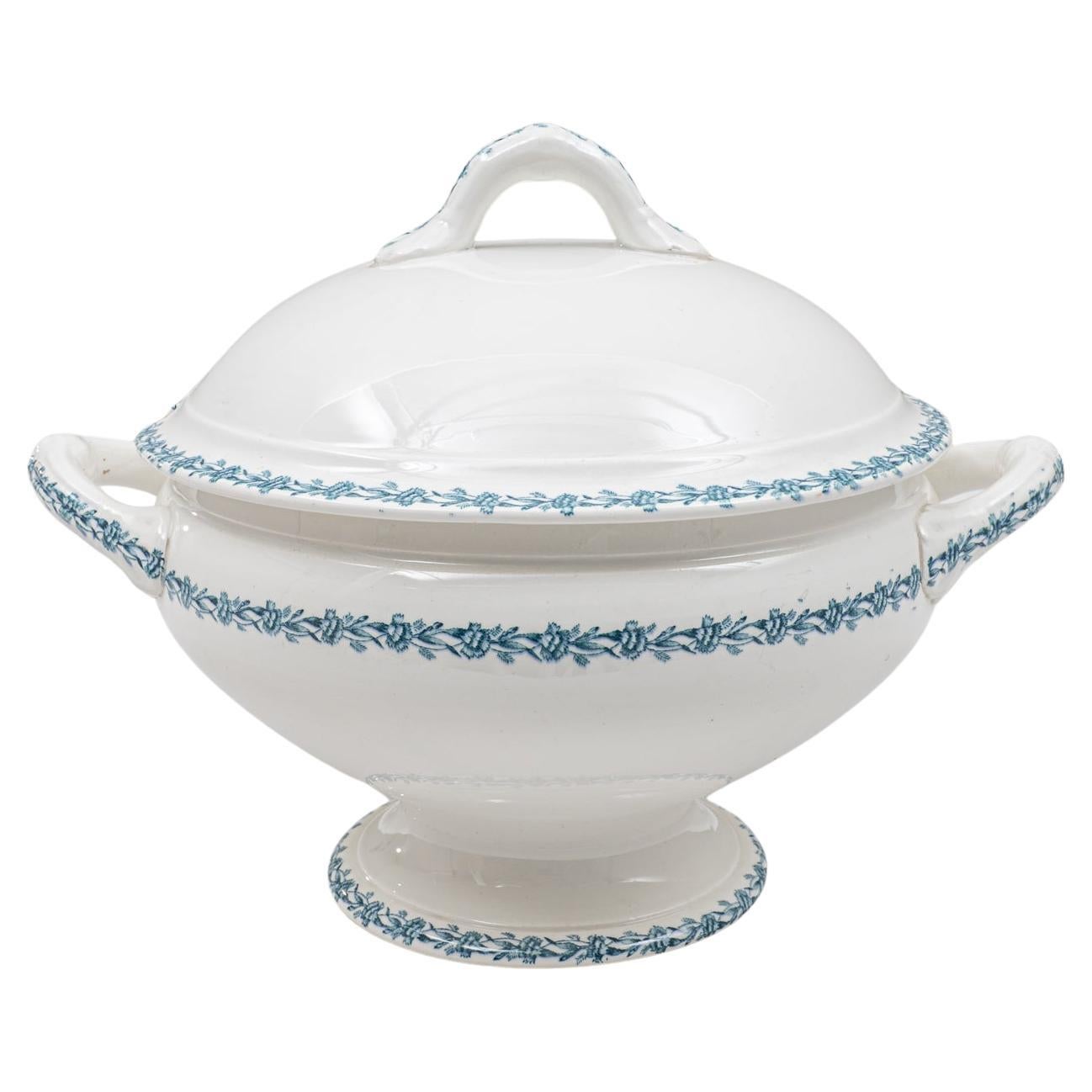 Soupière en porcelaine avec couvercle, édition spéciale belge du 20e siècle