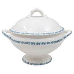 20th Century Belgian Special Edition Porcelain Tureen With Lid
