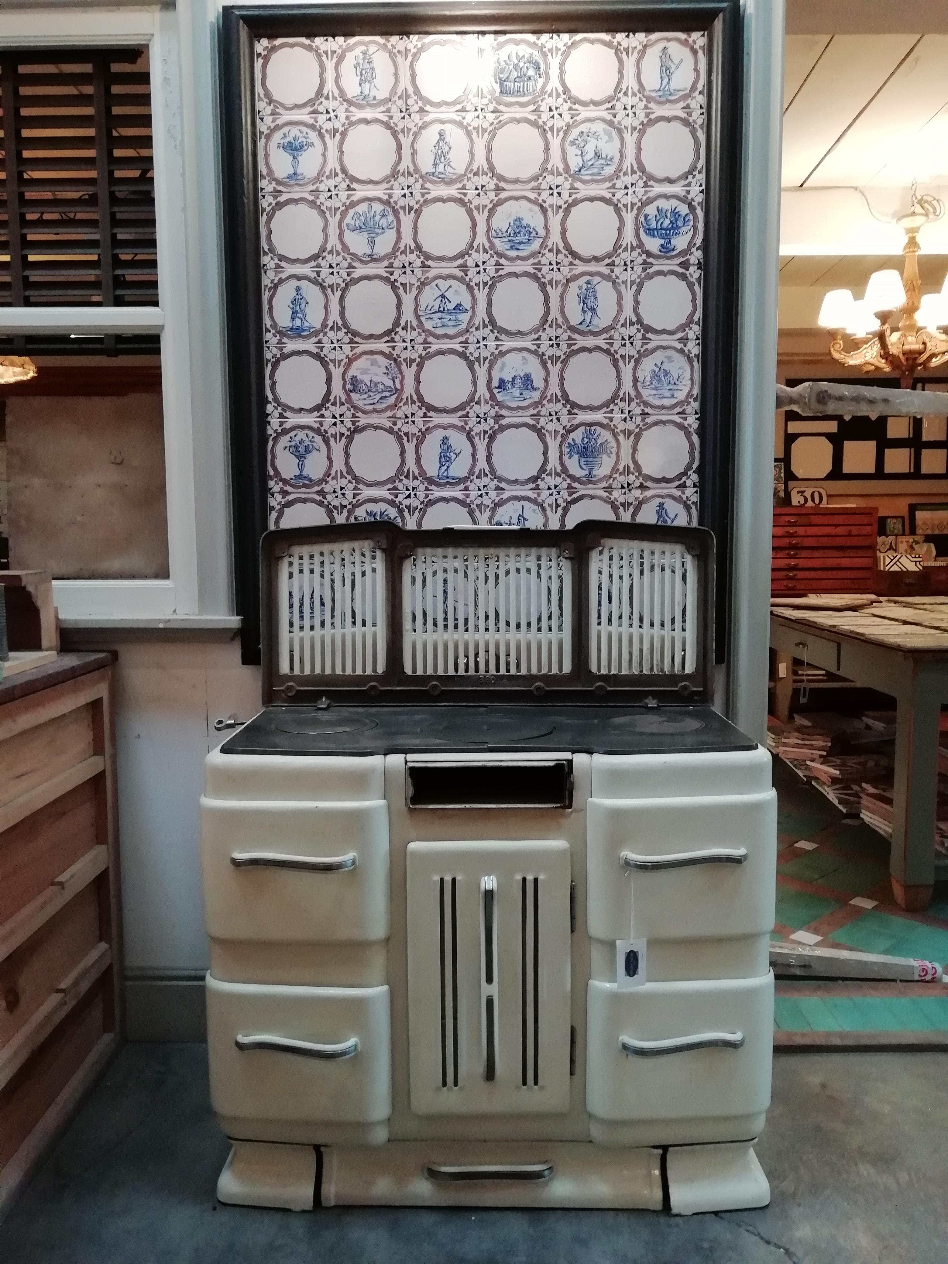 20th century Belgian stove by Efel, 1940s.