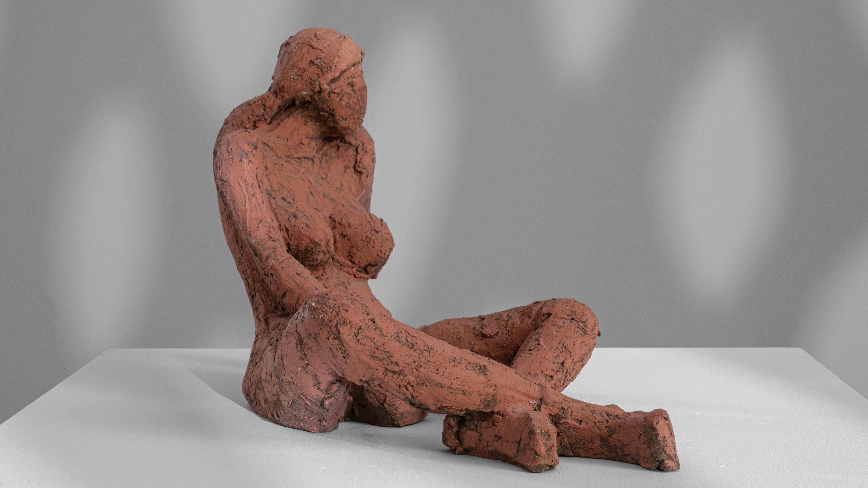 20th Century Belgian Terracotta Sculpture For Sale 3