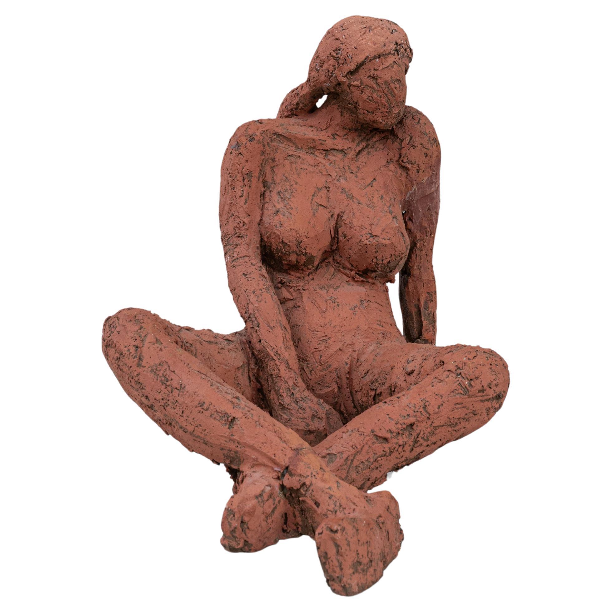 20th Century Belgian Terracotta Sculpture For Sale
