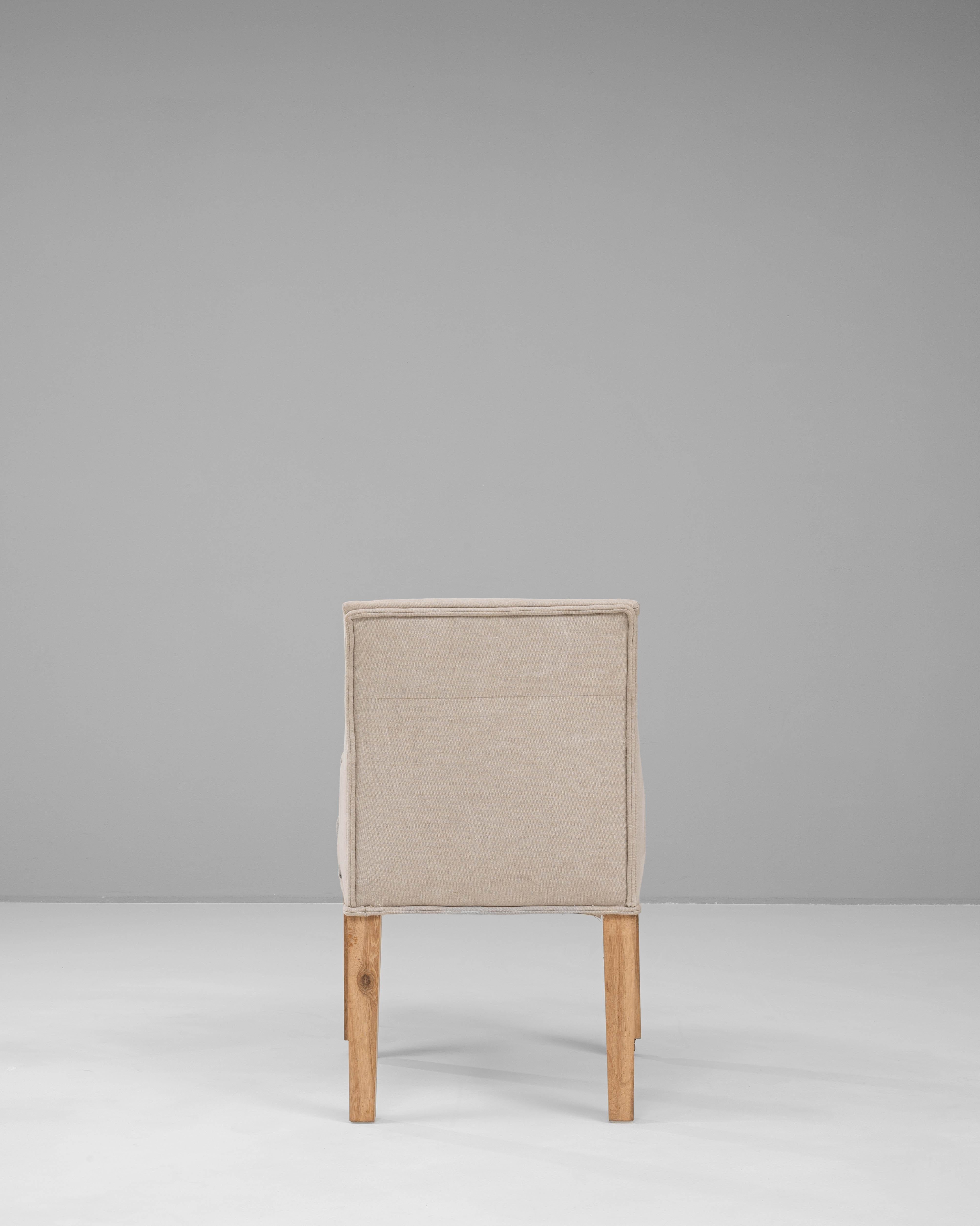 Fauteuil à roulettes belge du 20e siècle Bon état - En vente à High Point, NC