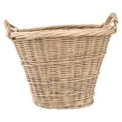 Antique 20th Century Belgian Wicker Basket