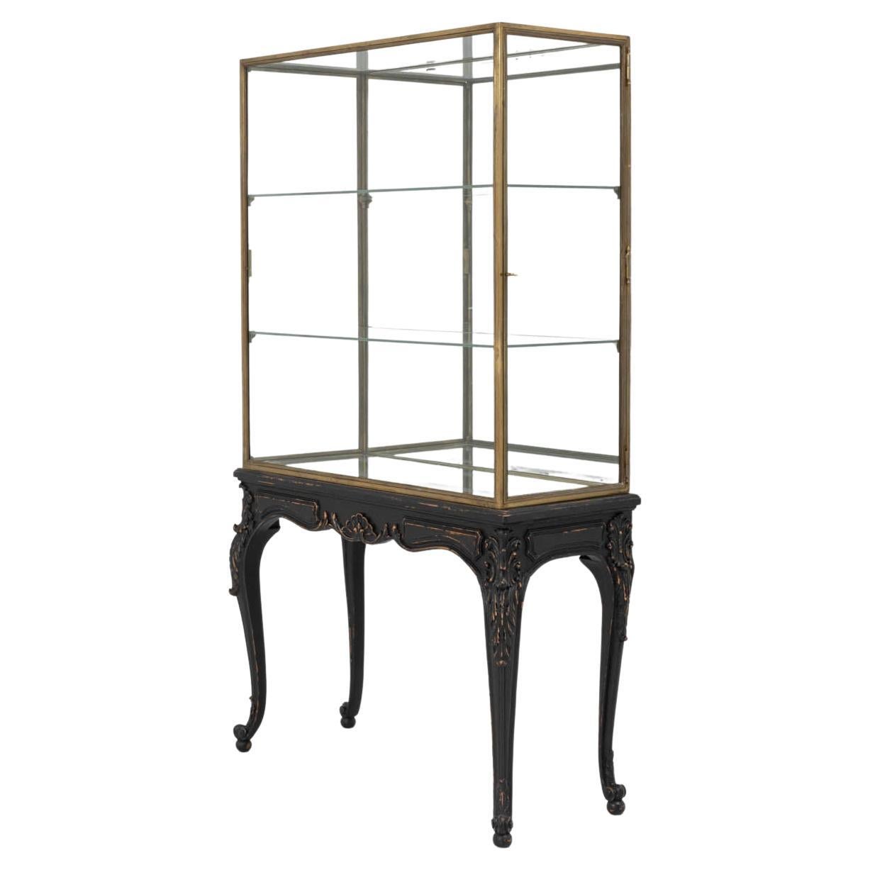 20th Century French Brass Mini Vitrine at 1stDibs