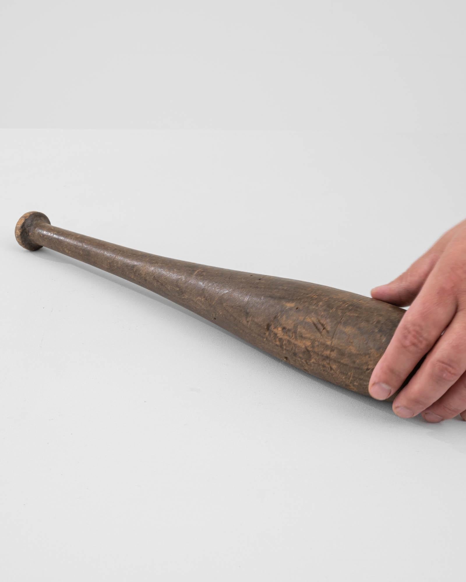20th Century Belgian Wooden Baseball Bat In Good Condition For Sale In High Point, NC