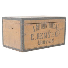 Scatola di legno belga del XX secolo