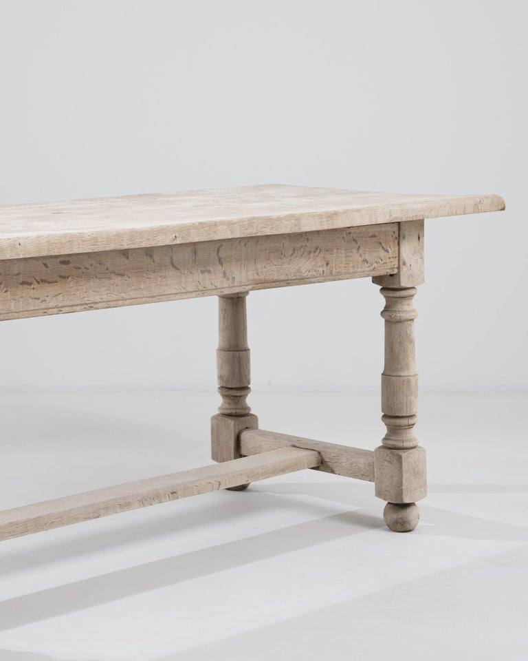 20th Century Belgian Wooden Dining Table For Sale at 1stDibs