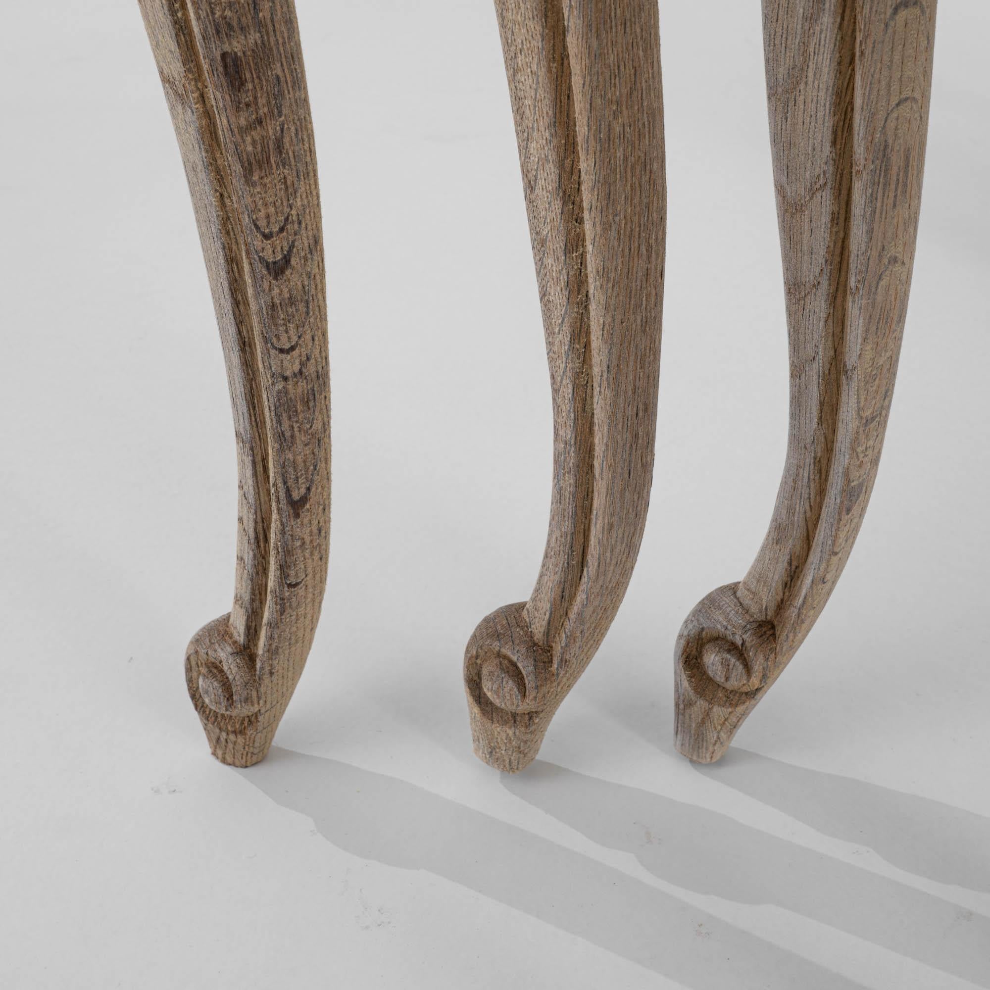 20th Century Belgian Wooden Nesting Tables, a Set 4