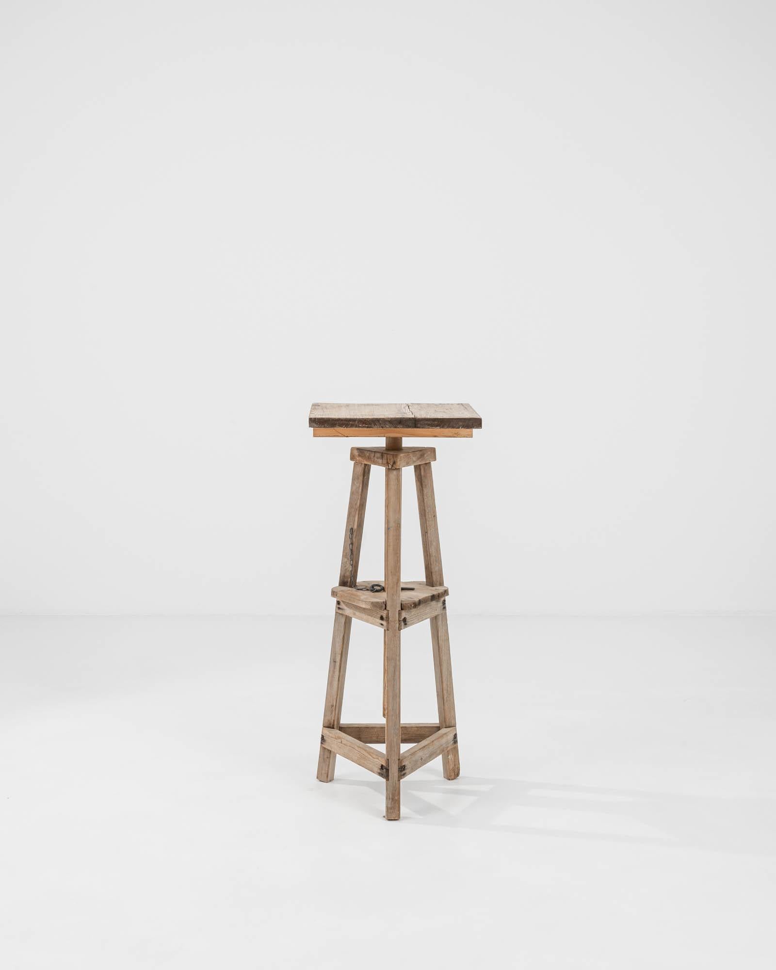 20th Century Belgian Wooden Pedestal 4