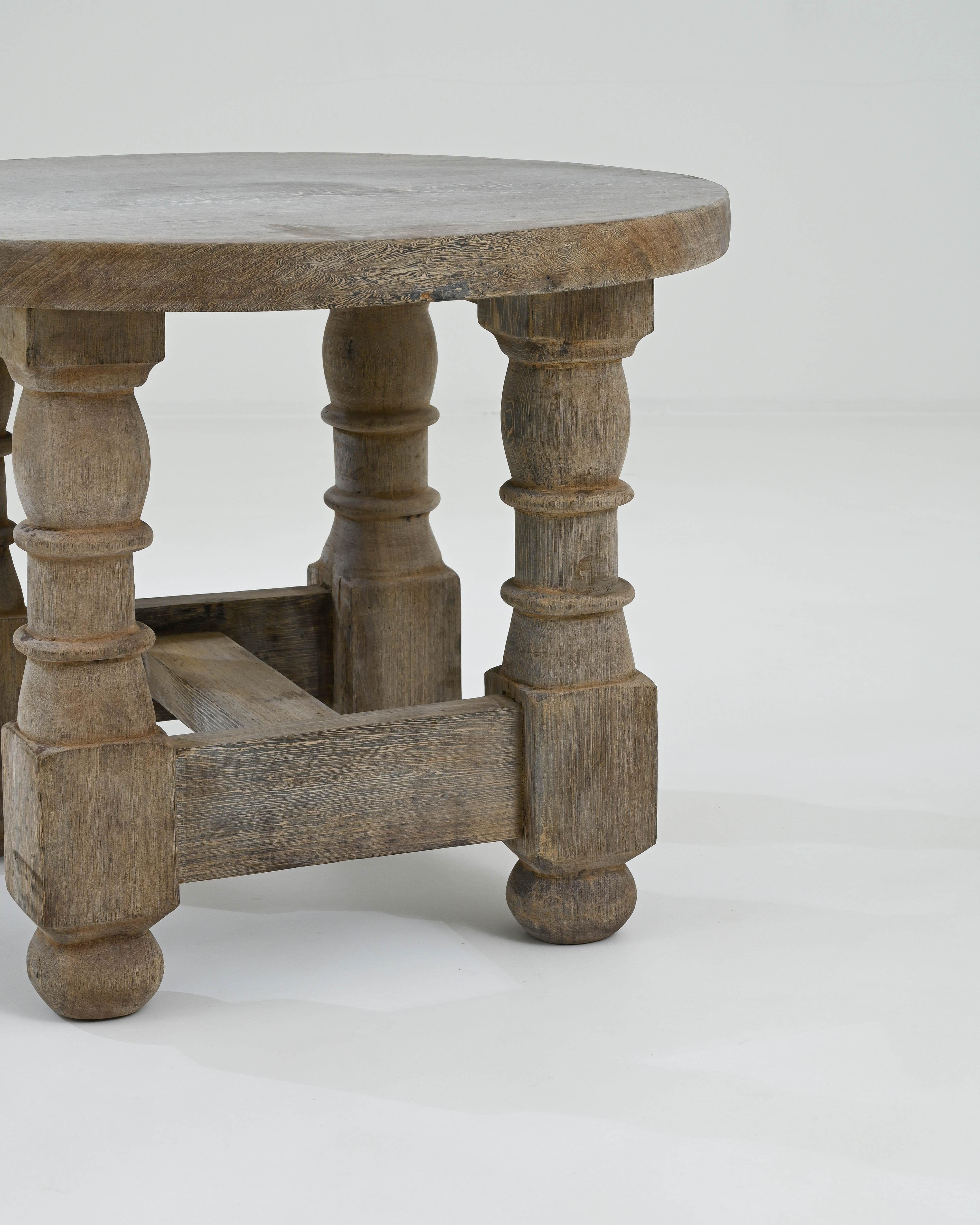20th Century Belgian Wooden Table  2
