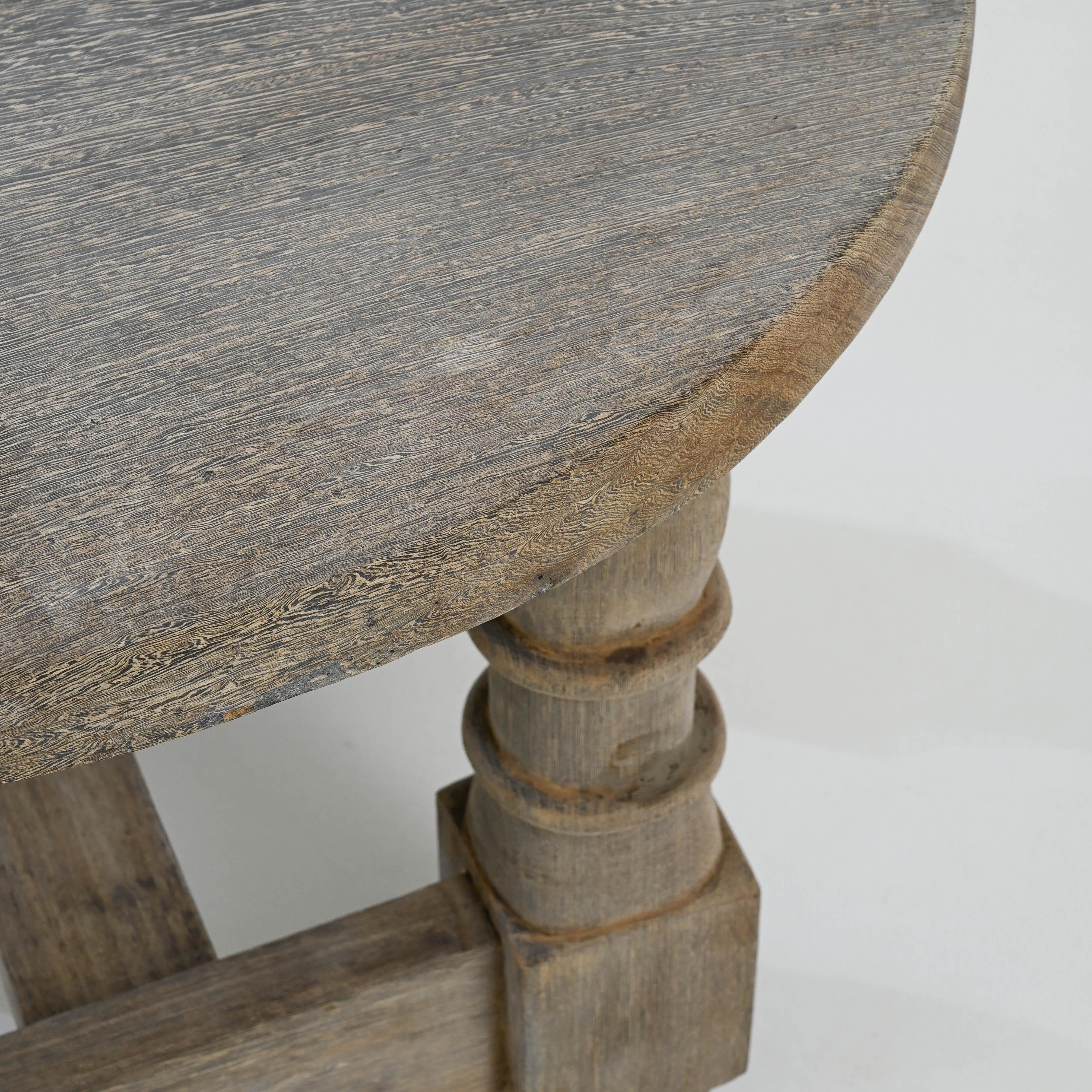 20th Century Belgian Wooden Table  3
