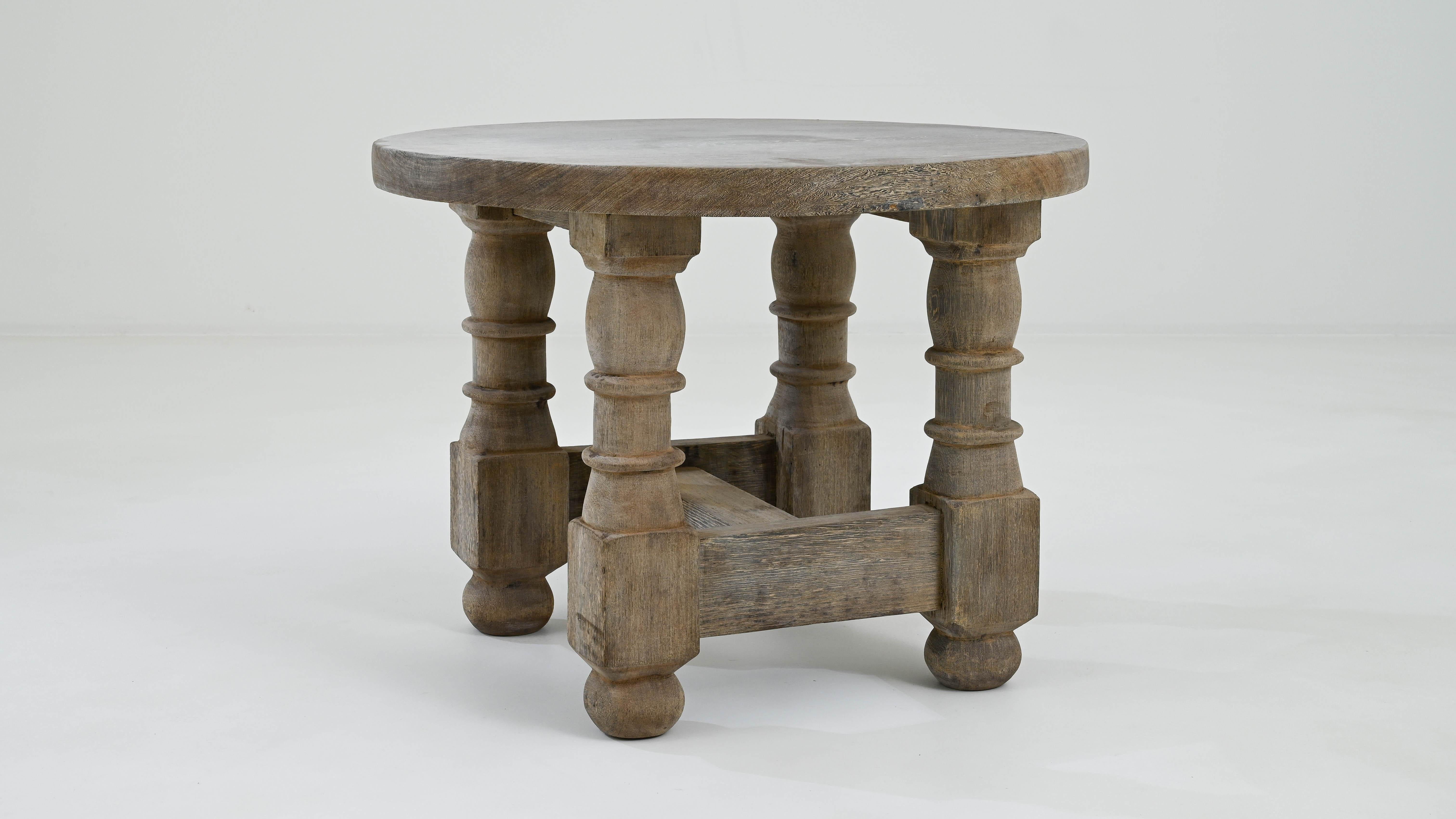 20th Century Belgian Wooden Table  4