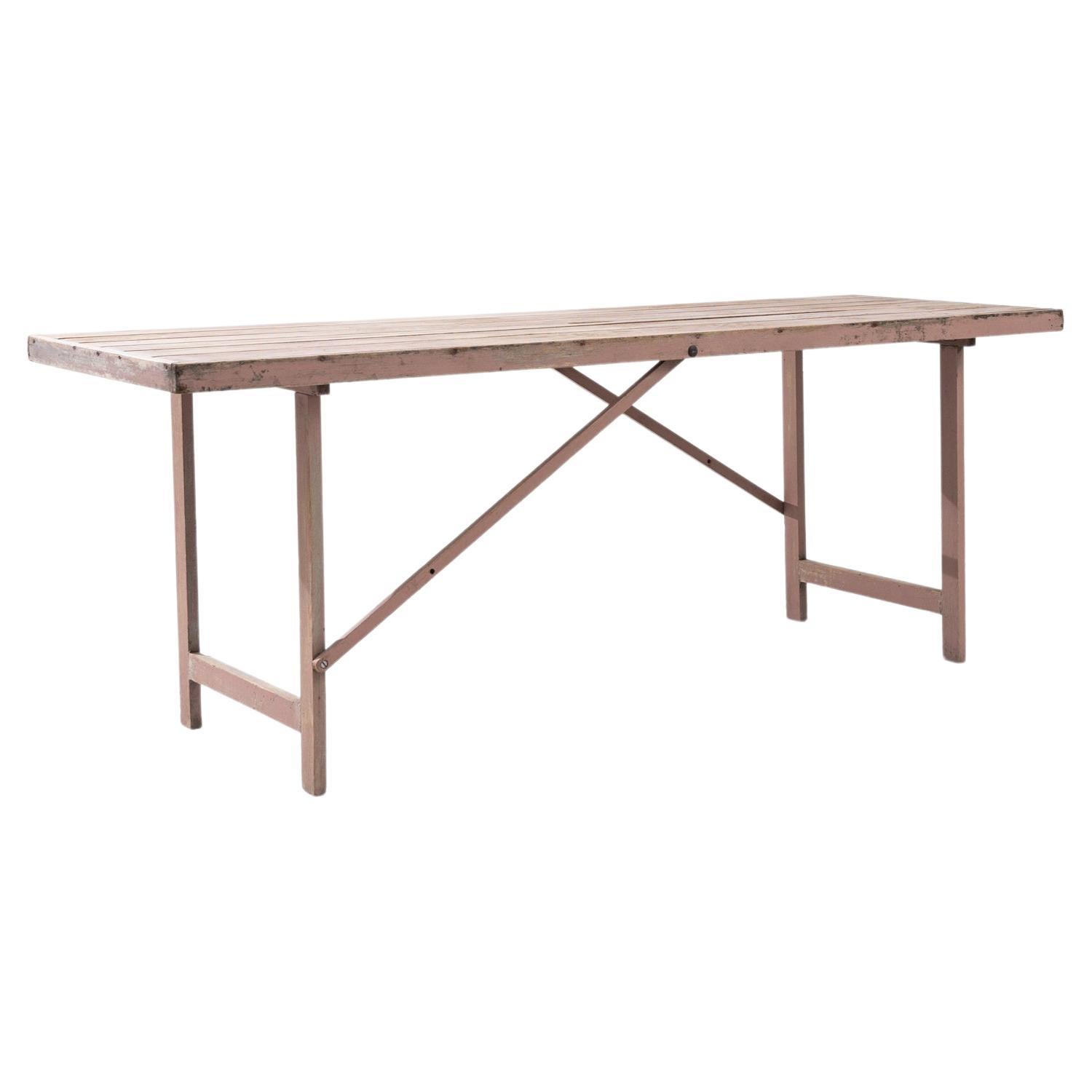 20th Century Belgian Wooden Table For Sale