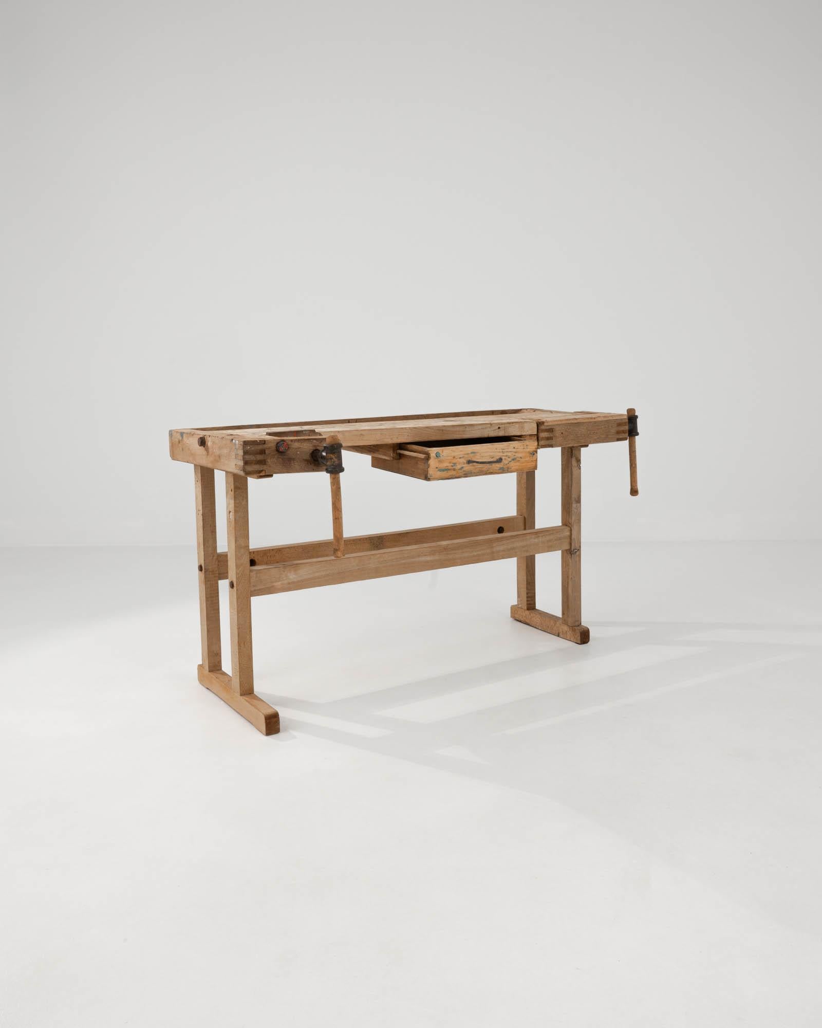 20th Century Belgian Wooden Work Table 3