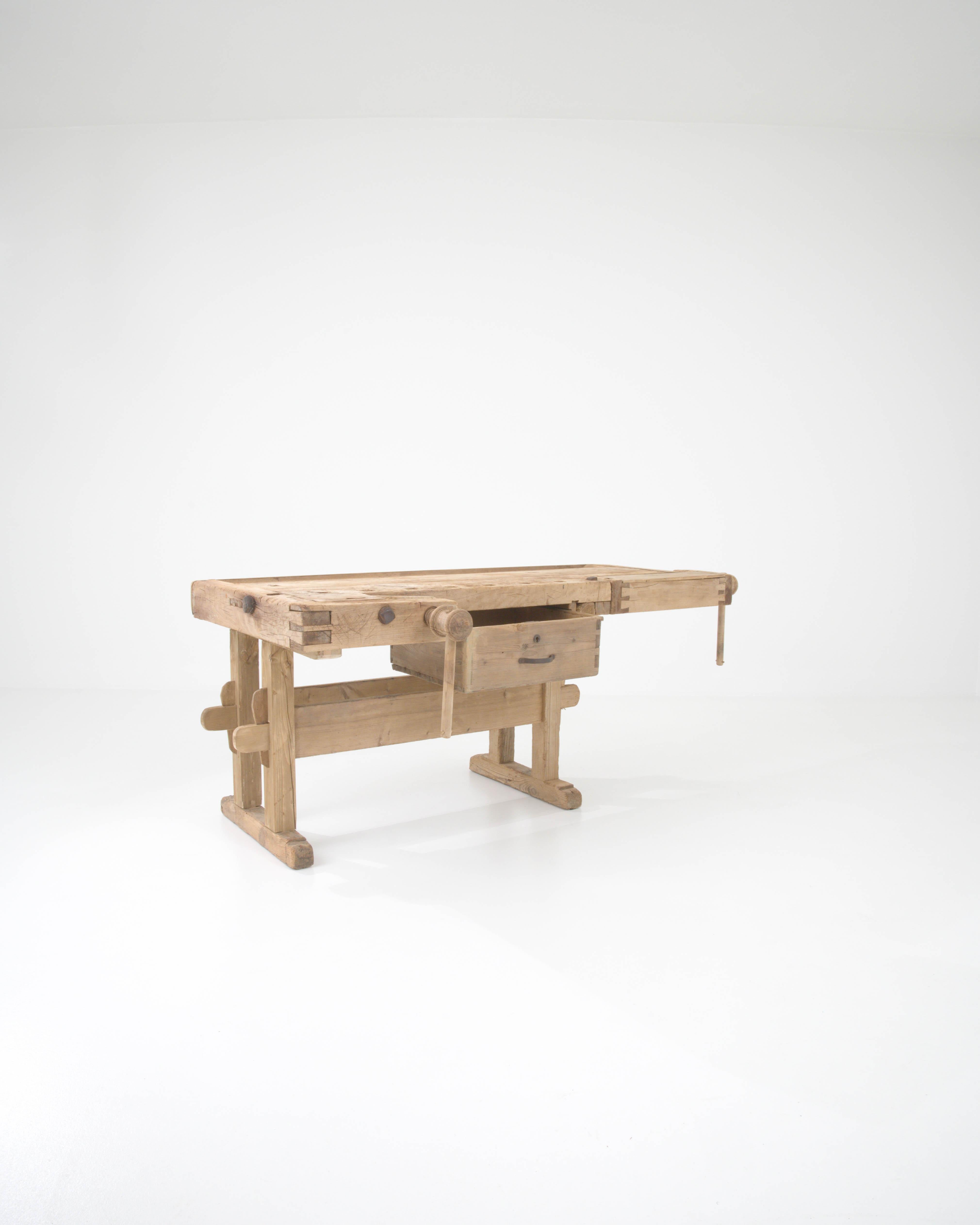 20th Century Belgian Wooden Work Table 3