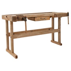 Used 20th Century Belgian Wooden Work Table
