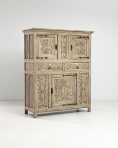 20th Century Belgium Oak Cabinet