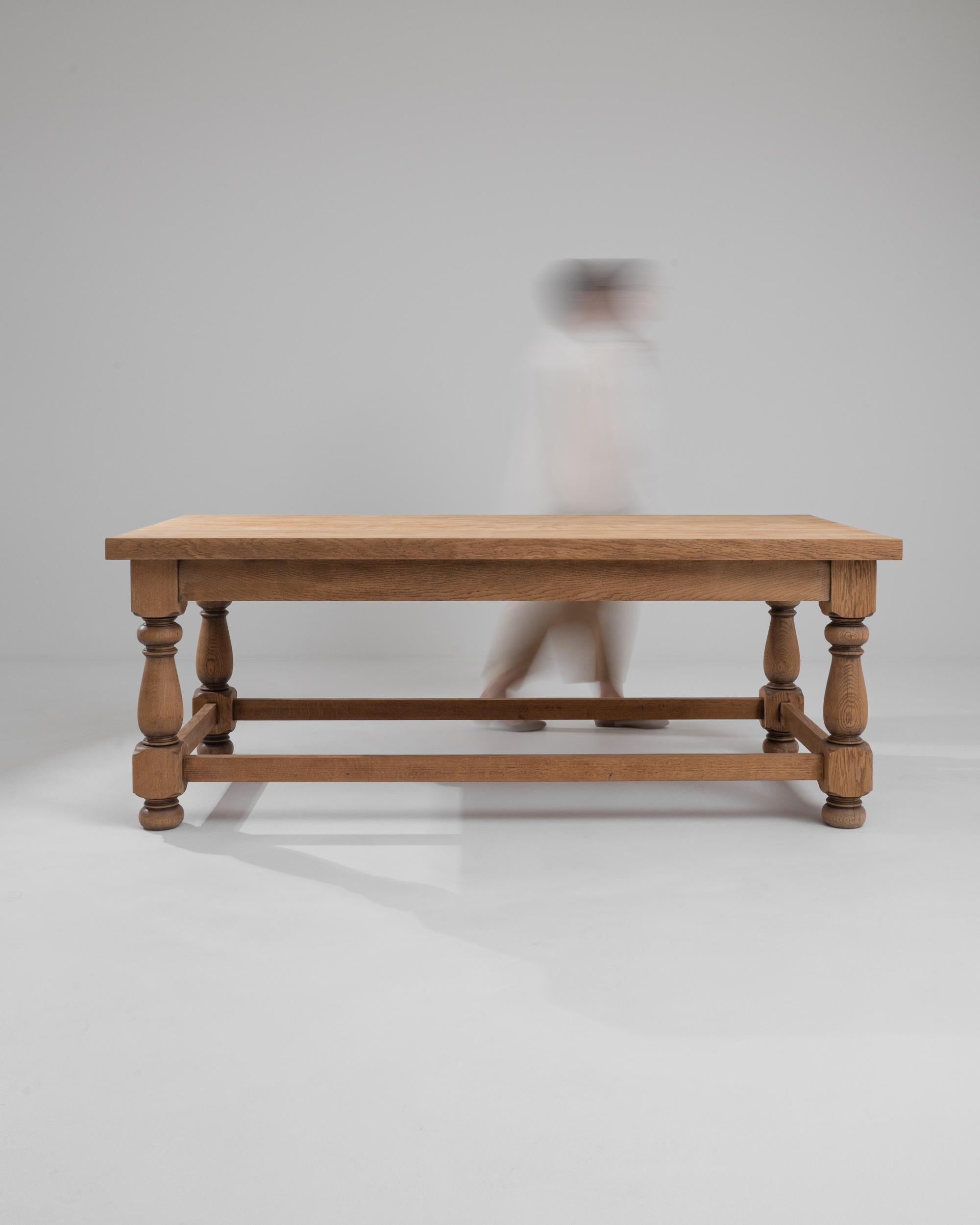 20th Century Belgium Wooden Dining Table For Sale 3