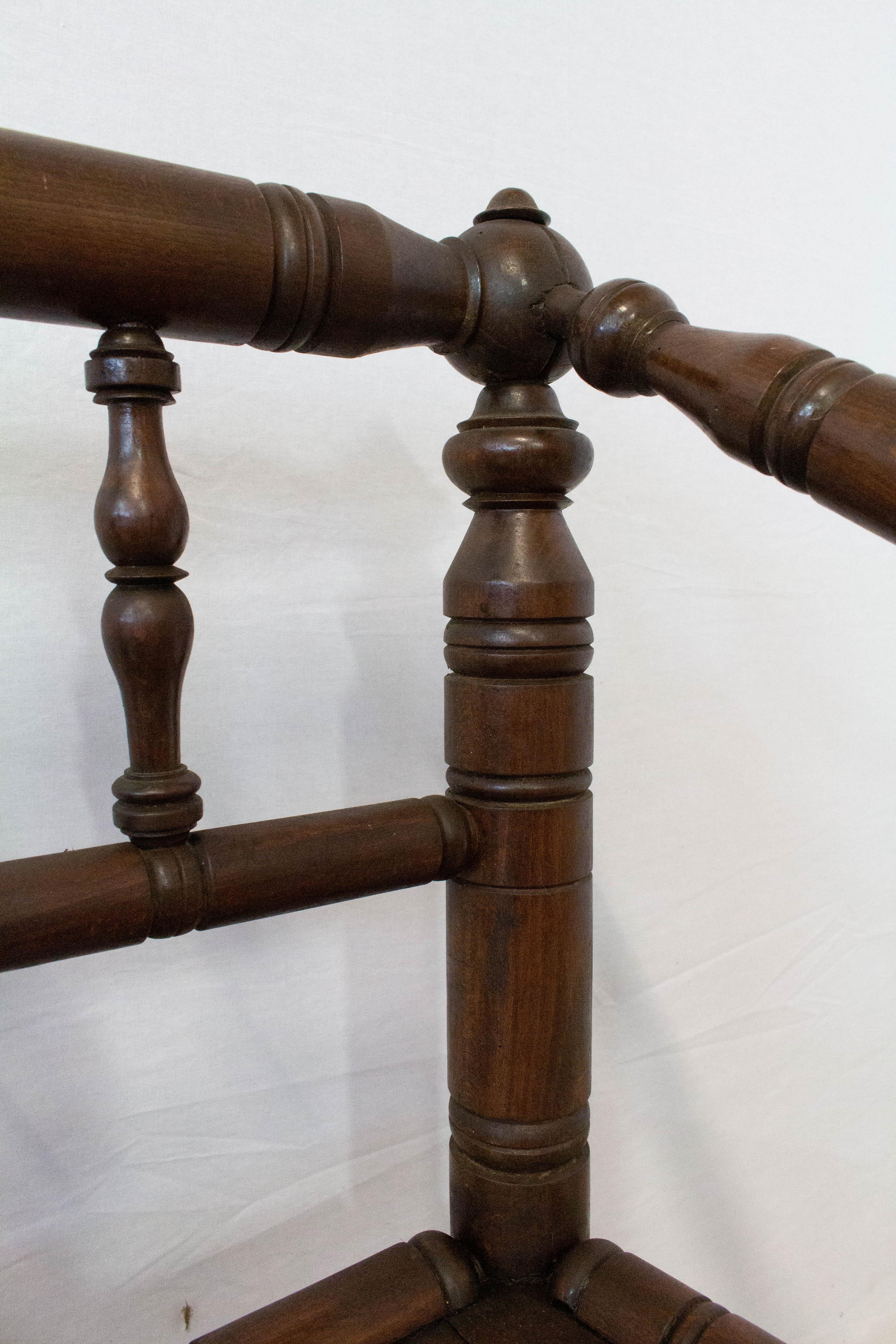 20th Century Bench in Turner's Chairs Style French Provincial Baluster Bench For Sale 1