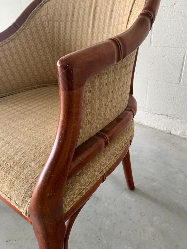 Pair of George III Style Walnut Tub Chairs  In Good Condition In Clermont, FL