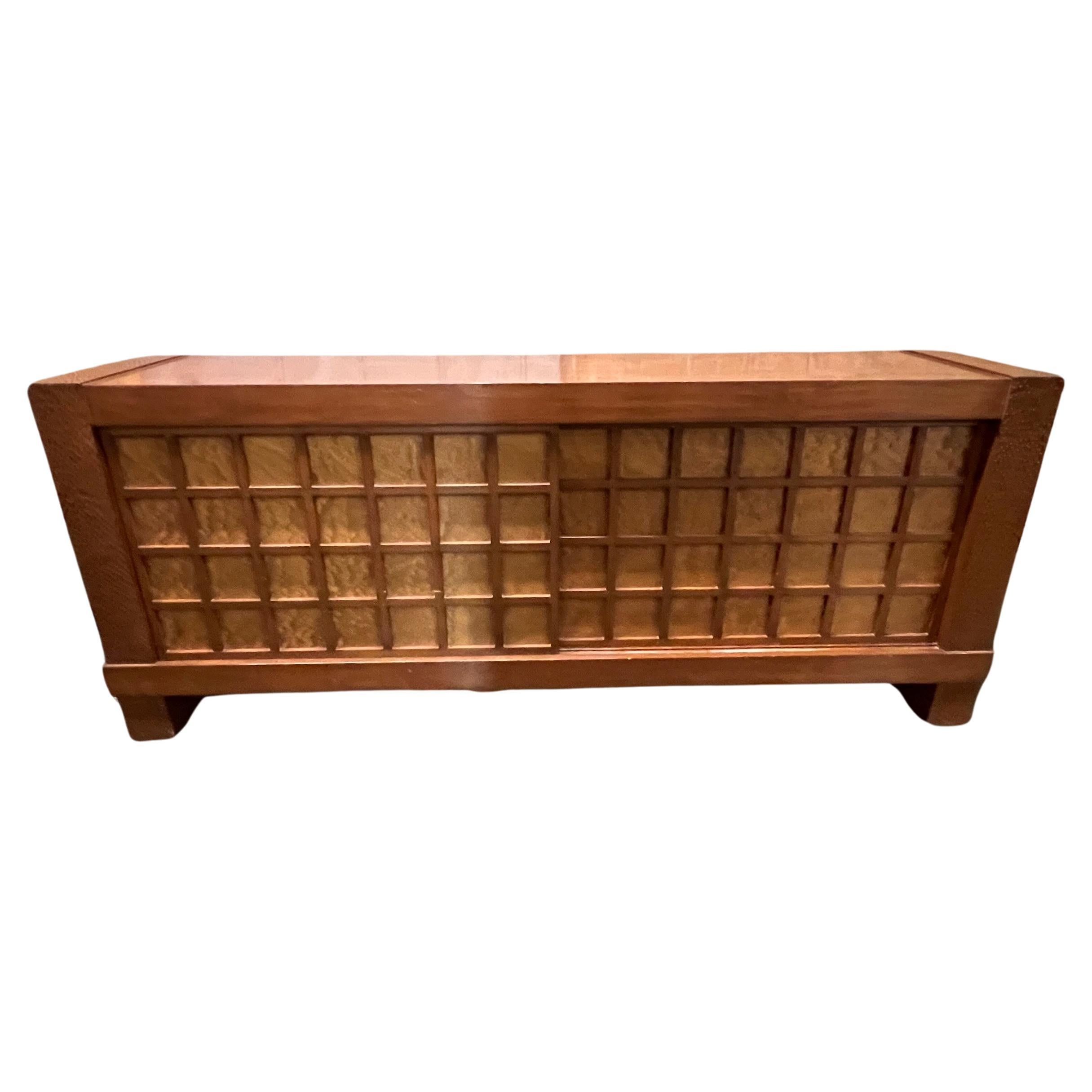 Console Sunset de Berman Rosetti avec portes coulissantes et rangement en vente