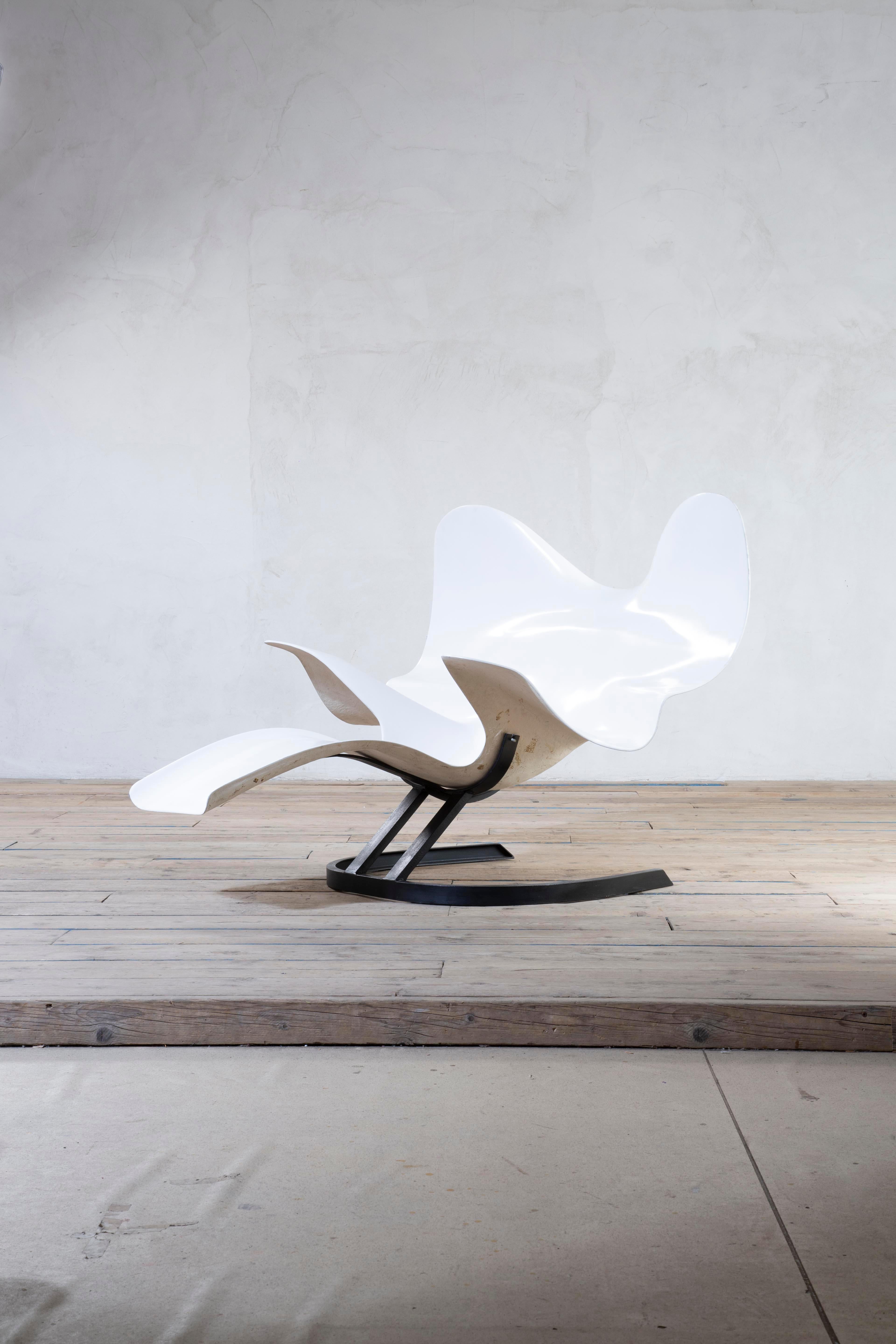 Métal 20e siècle, Bernard Rancillac Chaise Longue mod. éléphant en vente