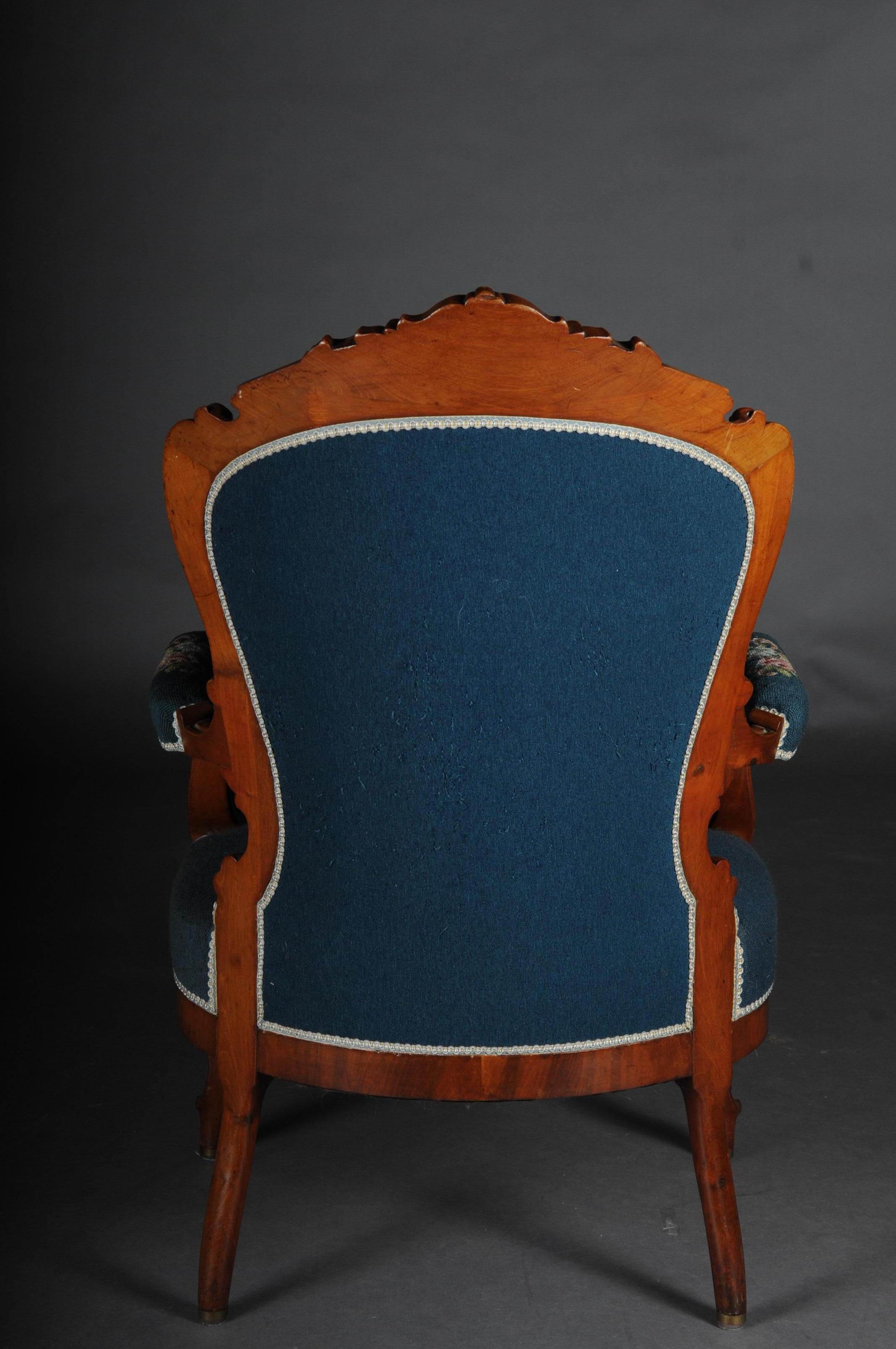 20th Century Biedermeier Armchair Louis Philippe, circa 1855 4