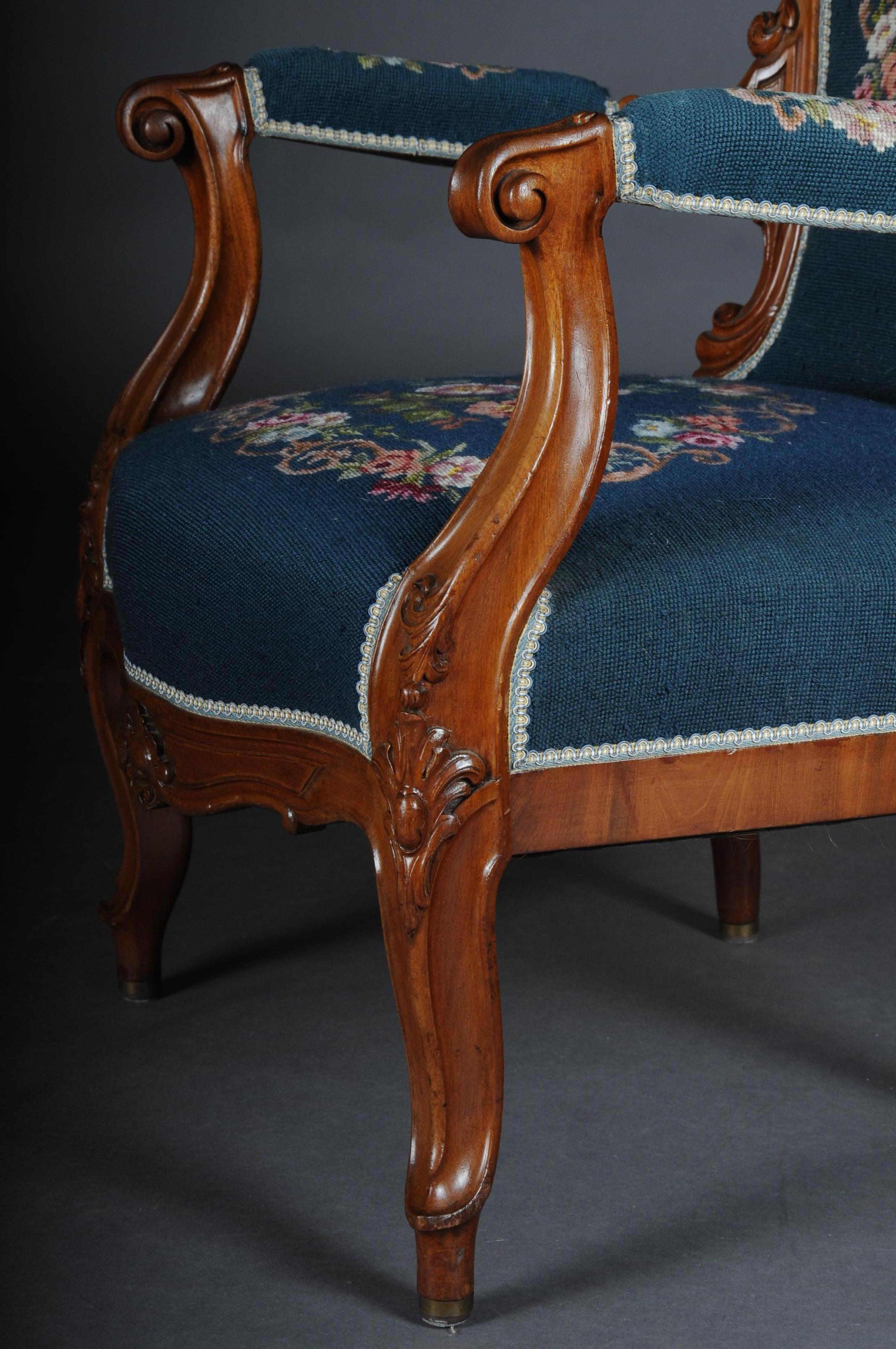 20e siècle Fauteuil Biedermeier Louis Philippe, vers 1855 en vente 1