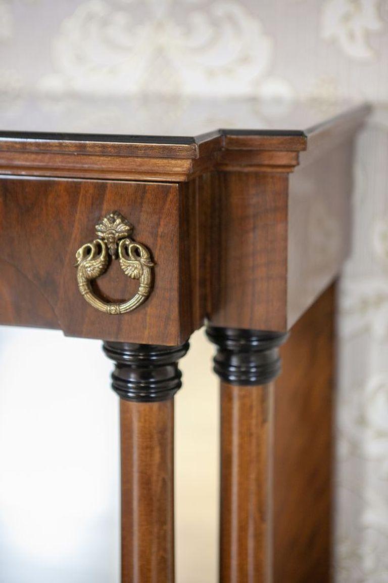 20th-Century Biedermeier Set of Console Table and Mirror For Sale 2