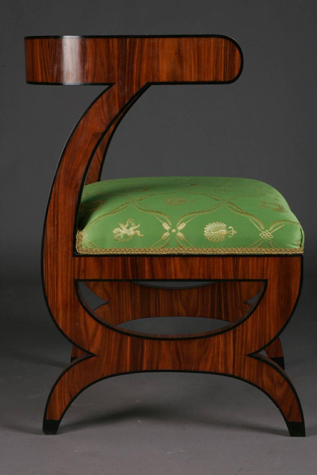 Wood 20th Century Biedermeier Style Armchair After Josef Danhauser For Sale