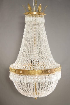 20th Century Biedermeier Style Basket Candelabra