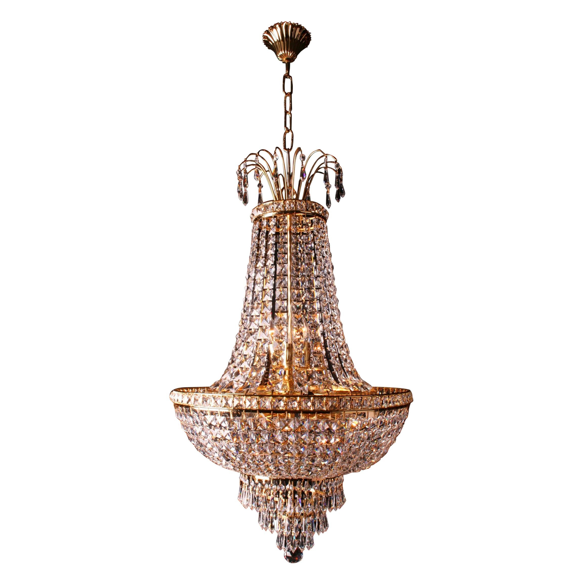 20th Century Biedermeier Style Ceiling Chandelier For Sale