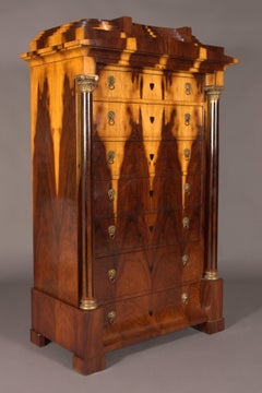 20th Century, Biedermeier Style Chest of Drawers Palisander Veneered